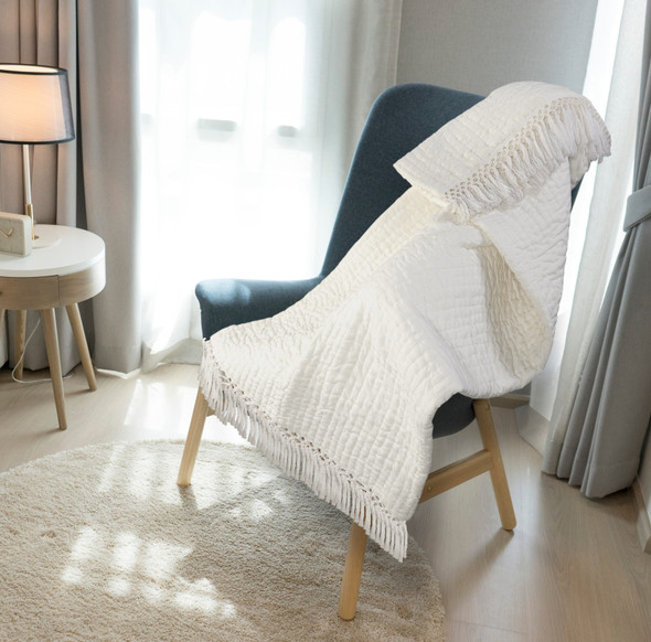 LR Home Lux 05291 Ivory Throw