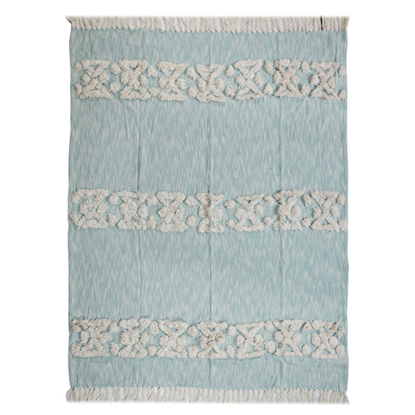 LR Home Dayton 80141 Sky Blue Throw