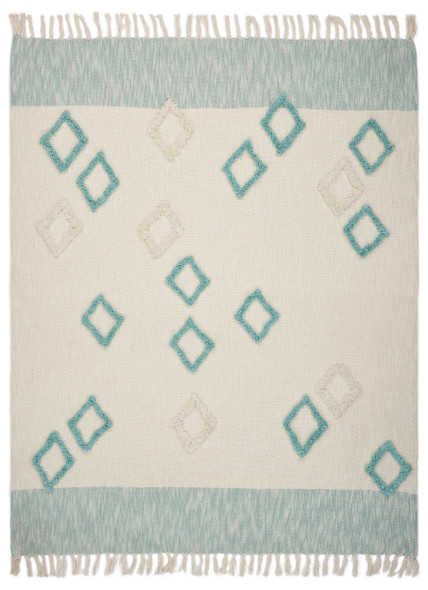 LR Home Diamond 80142 Sky Blue Throw
