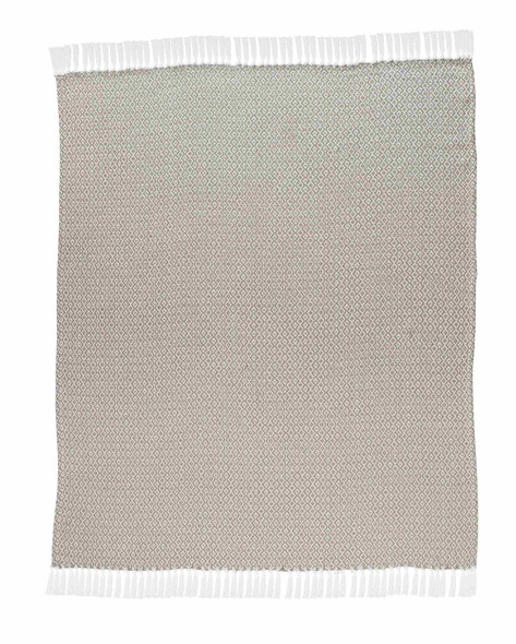 LR Home Rhombus 80180 Beige Ivory Throw