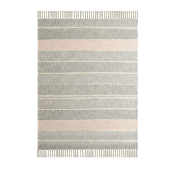 LR Home Irvine 80183 Gray Blush Multi Throw