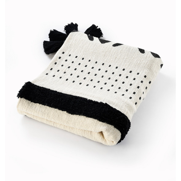 LR Home Avant-garde 80198 Black White Throw