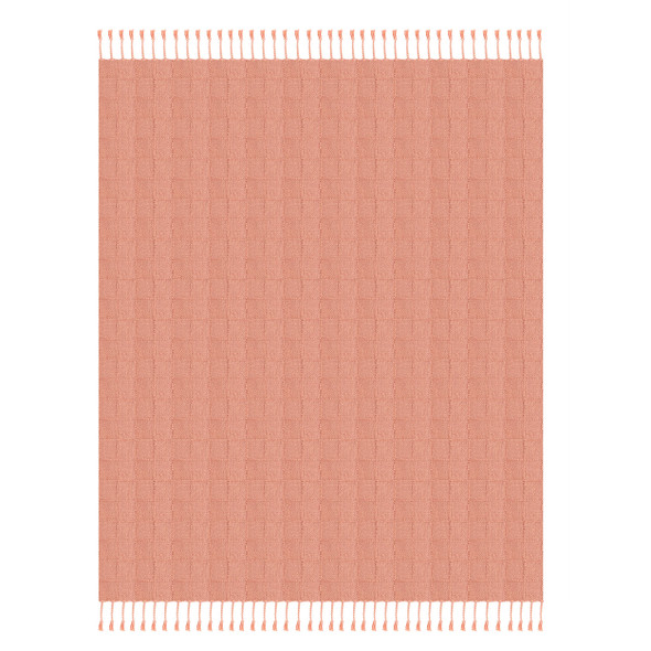 LR Home Heather 80214 Coral Pink Throw