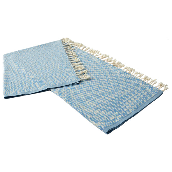 LR Home Sadie 80303 Light Blue Throw