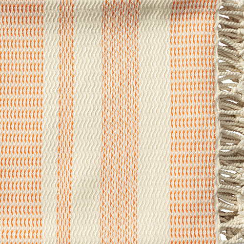 LR Home Breezy 80309 Orange Ivory Throw