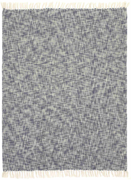 LR Home Denmark 81186 Blue Ivory Throw