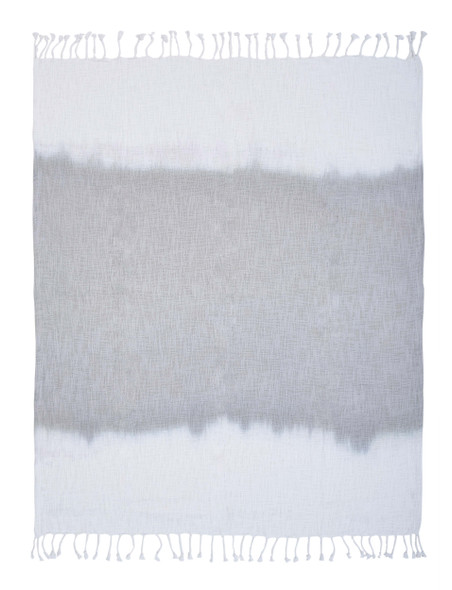 LR Home Iridescence 81152 Gray White Throw Blanket