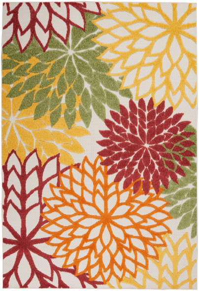 Nourison Aloha ALH05 Red Multicolor Rug