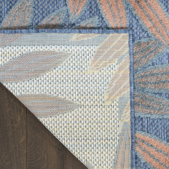 Nourison Aloha ALH18 Blue Rose Rug