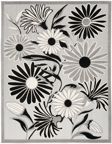 Nourison Aloha ALH33 Black White Rug