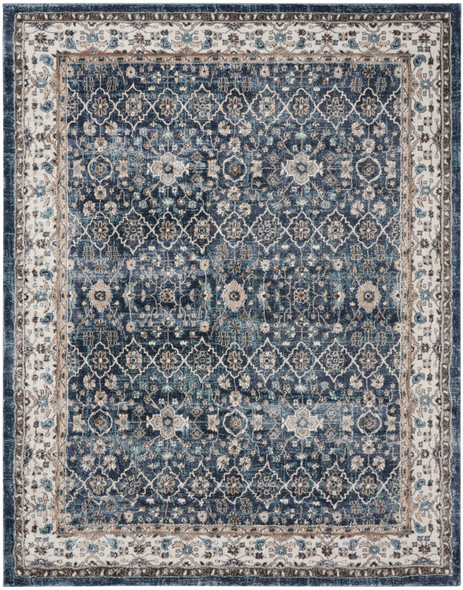 Nourison American Manor AMR01 Blue Ivory Rug