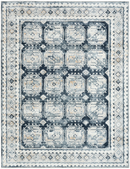 Nourison Dekor DEK01 Grey Navy Rug