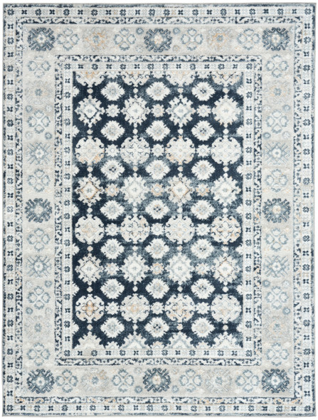 Nourison Dekor DEK02 Grey Navy Rug