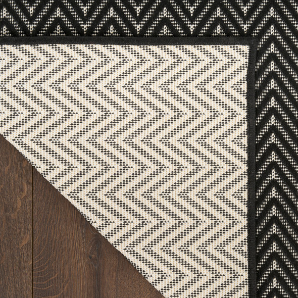 Nourison Horizon Indoor/Outdoor HOZ02 Black Rug