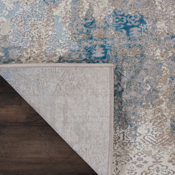 Nourison Karma KRM07 Ivory/Light Blue Rug
