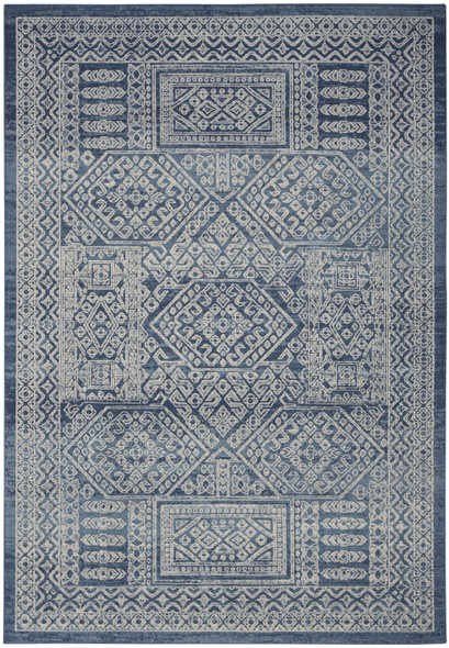 Nourison Lillian LIL03 Navy Cream Rug
