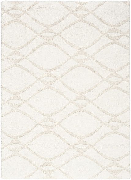 Nourison Modern Shag MMD03 Ivory Beige Rug