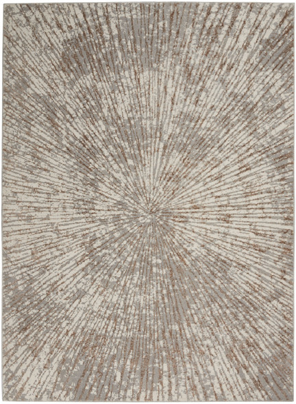 Nourison Glow MTL01 Grey Mocha Rug