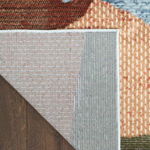 Nourison Nordic NRC18 Blue Multicolor Rug