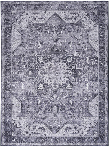 Nourison Washables NWB15 Charcoal Grey Rug