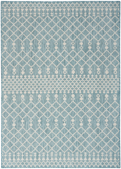 Nourison Positano POS02 Aqua Rug