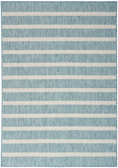 Nourison Positano POS03 Aqua Ivory Rug