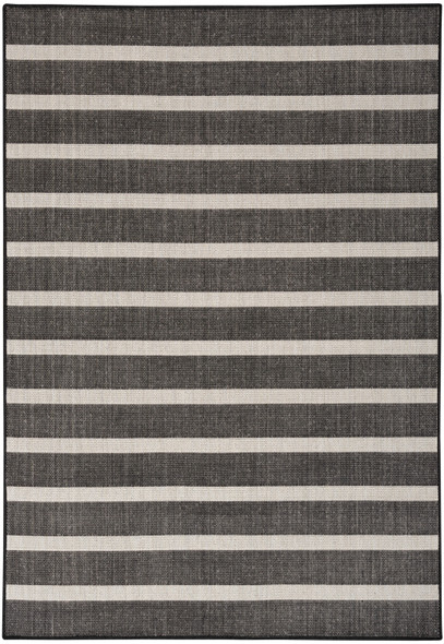 Nourison Positano POS03 Black Ivory Rug