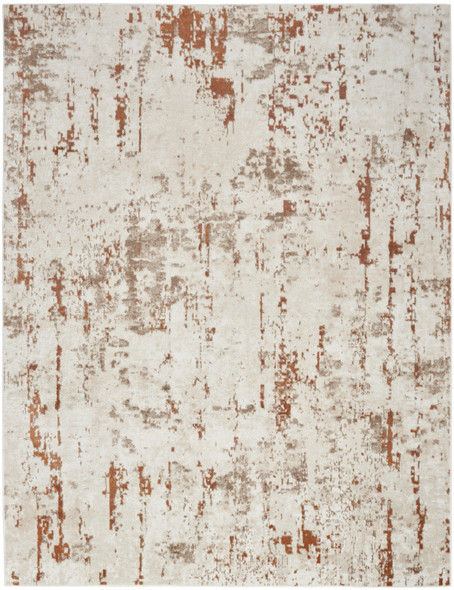 Nourison Quarry QUA01 Ivory Rust Rug