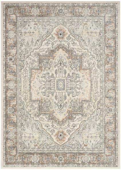 Nourison Quarry QUA18 Ivory Grey Taupe Rug