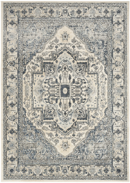 Nourison Quarry QUA18 Ivory Navy Rug