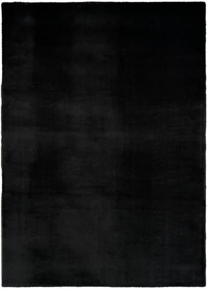 Nourison Soft Plush Rabbit Fur SFF01 Black Rug
