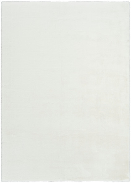 Nourison Soft Plush Rabbit Fur SFF01 White Rug