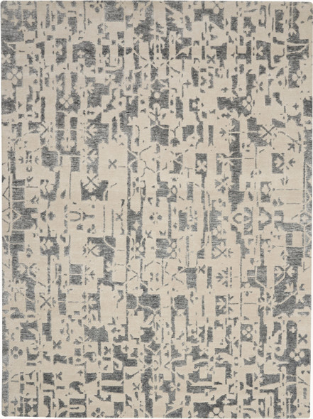 Nourison Silk Shadows SHA19 Ivory Grey Rug
