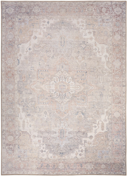 Nourison Vintage Washables VWS07 Light Blue Rug