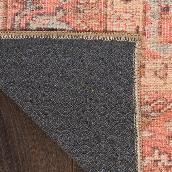 Nourison Vintage Washables VWS11 Coral Multicolor Rug