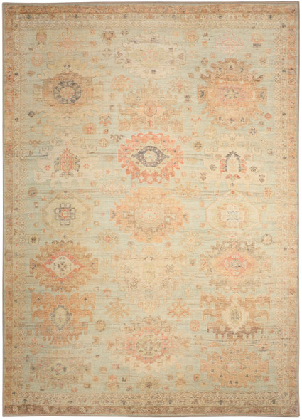 Nourison Vintage Washables VWS16 Sage Multicolor Rug