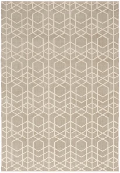 Nourison Washable Charm WCH01 Silver Ivory Rug