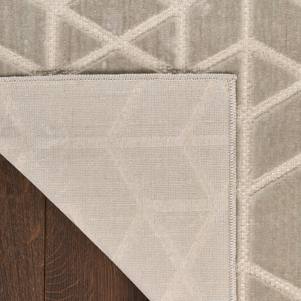 Nourison Washable Charm WCH01 Silver Ivory Rug