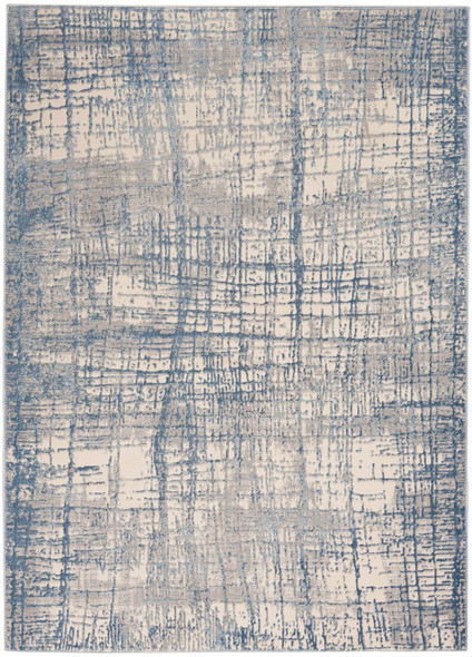 Nourison Calvin Klein CK950 Rush CK950 Ivory Blue Rug