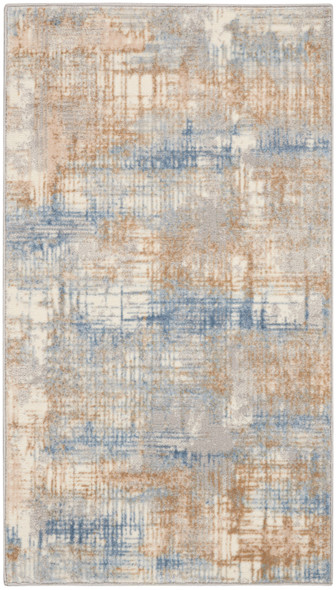 Nourison Calvin Klein CK950 Rush CK951 Blue Beige Rug