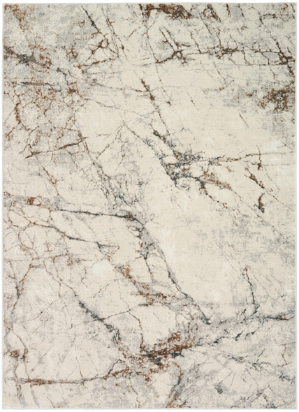 Nourison Calvin Klein CK073 Compass CMP02 Ivory Multicolor Rug