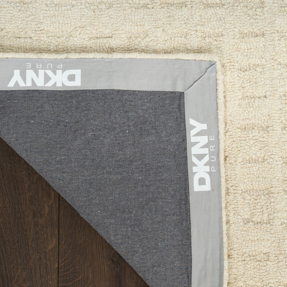 Nourison DKNY Pure Grids PGR01 Ivory Beige Rug