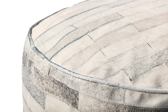 Loloi PF0002 Ivory Grey Pouf