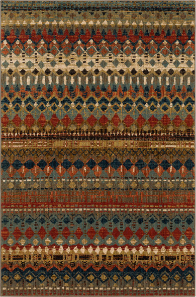 Karastan Spice Market 90932 80129 Saigon Multi Rug