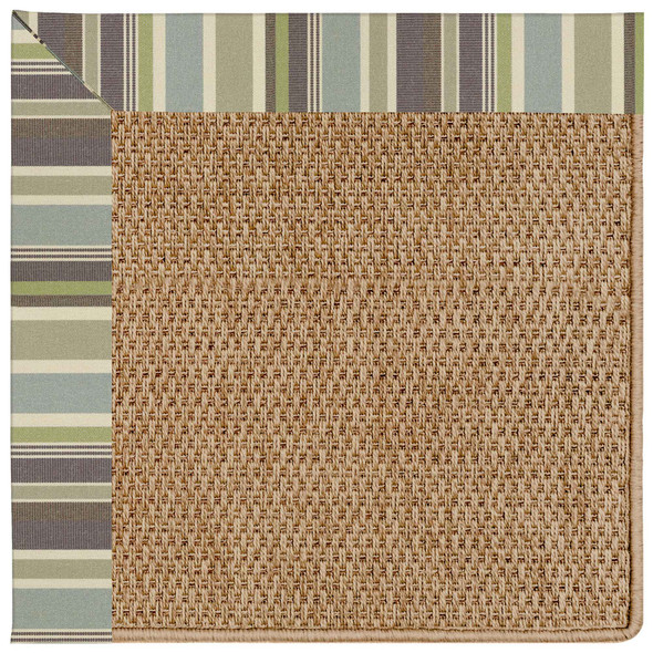 Capel Zelda-Basketweave 2085-422 Blue Stripe Rug