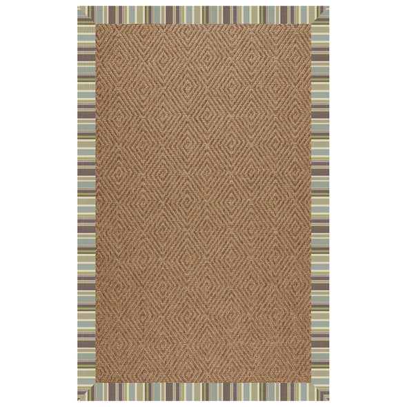 Capel Zelda-Diamond 2088-422 Blue Stripe Rug