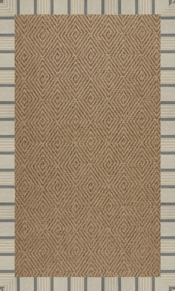 Capel Zelda-Diamond 2088-755 Beige Lt. Grey Rug