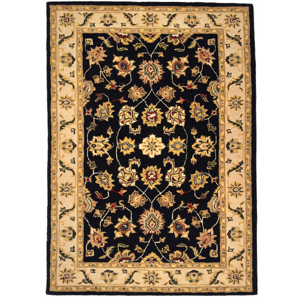Capel Pazyryk-Keshan 2605-375 Noir Cream Rug