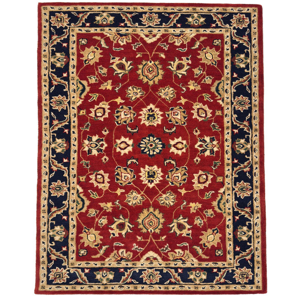 Capel Pazyryk-Keshan 2605-540 Scarlet Dk Blue Rug