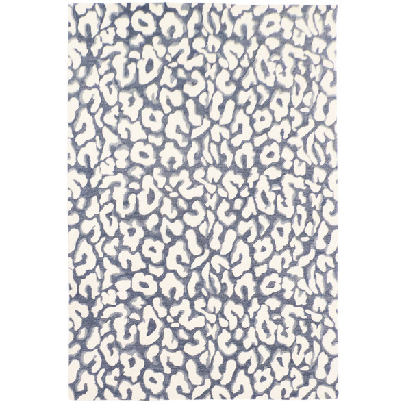 Capel Fauna-Leopard 3254-440 Blue Rug